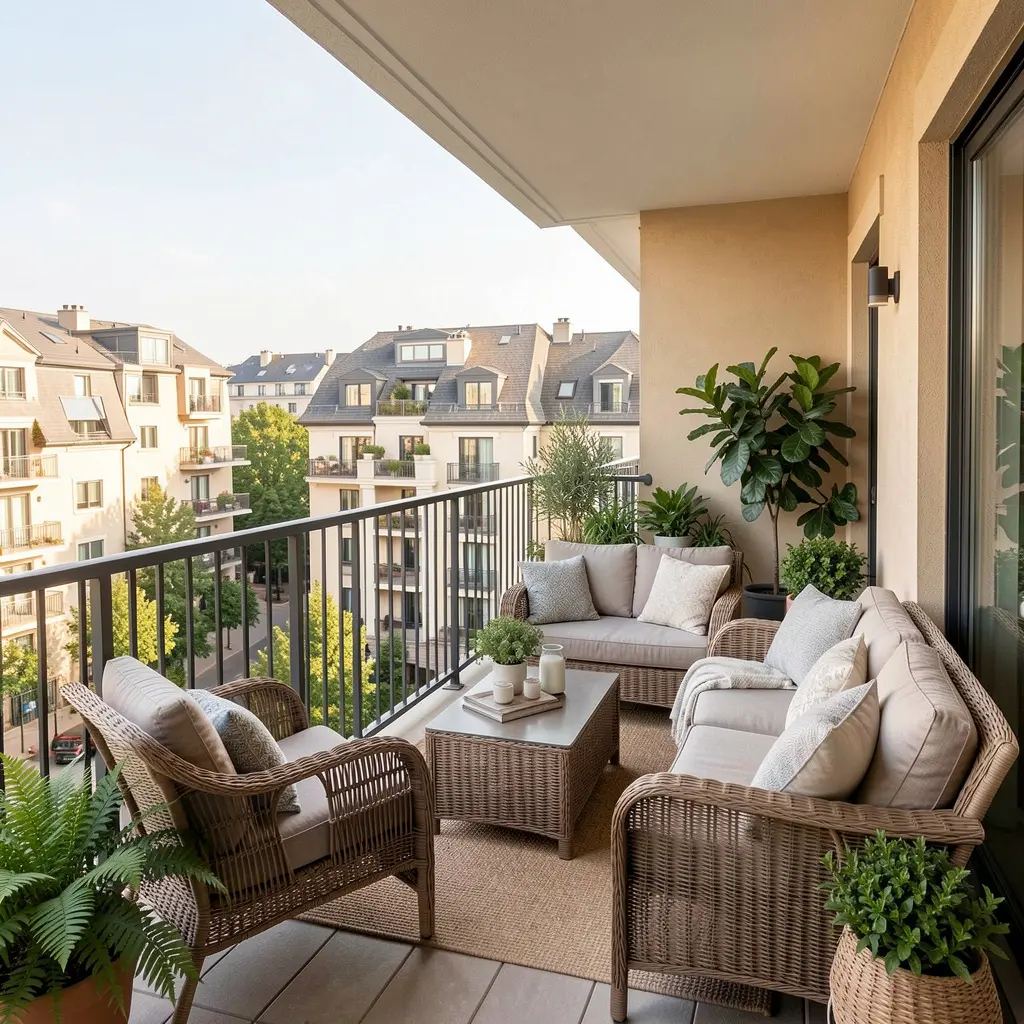 Peaceful indoor zen corner with meditation cushions and soft lighting